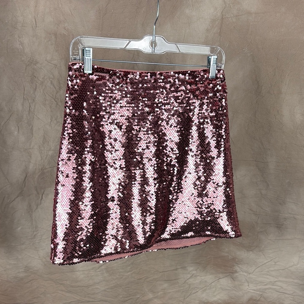 Pink Sequin Skirt